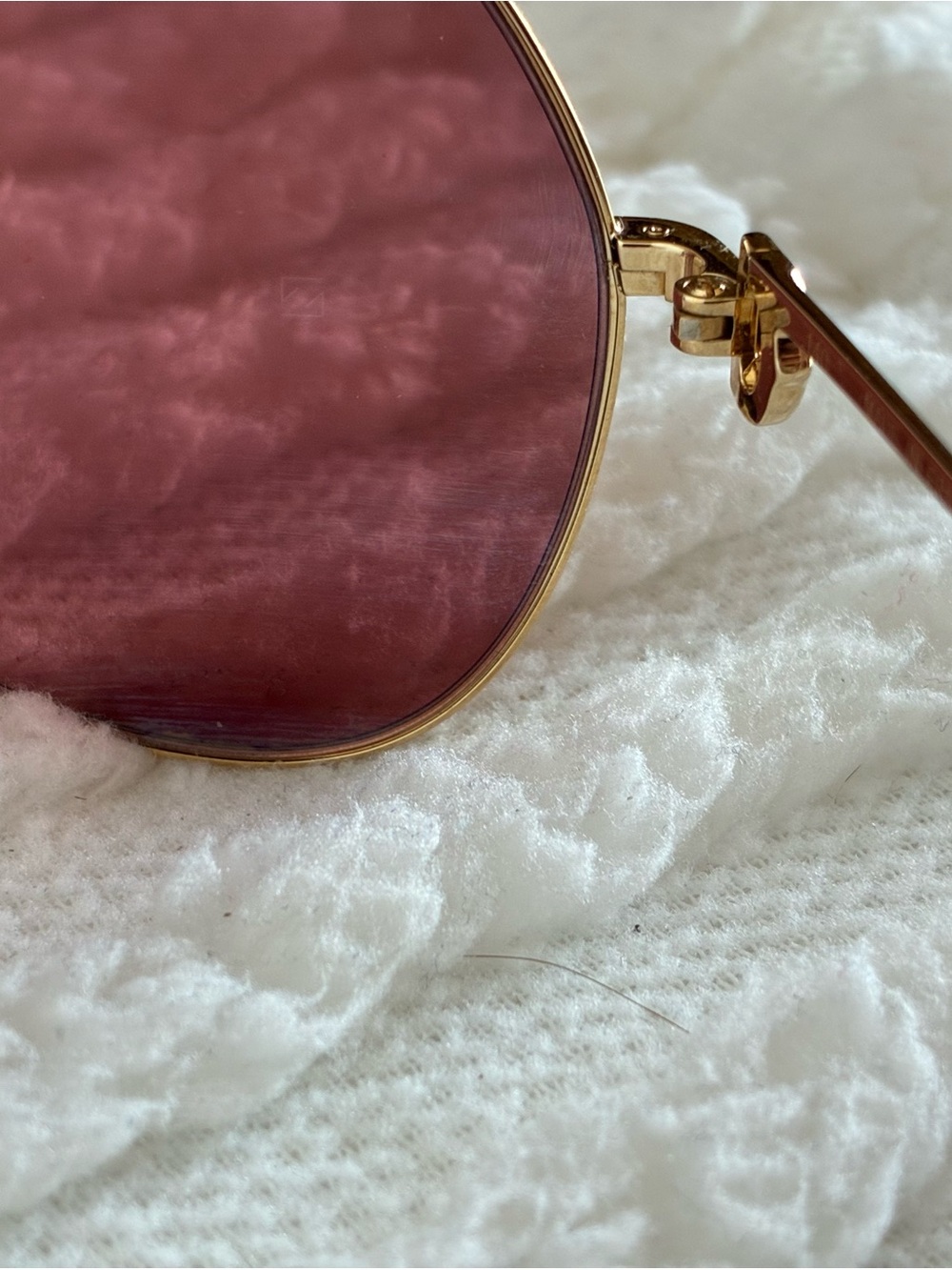 Cartier Gold Frame Aviator Sunglasses with Brown Lenses - Picture 7 of 15